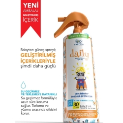 Babyton Bebek ve Çocuklar için Doğal Güneş Koruyucu Sprey 200ml - Babyton (1)