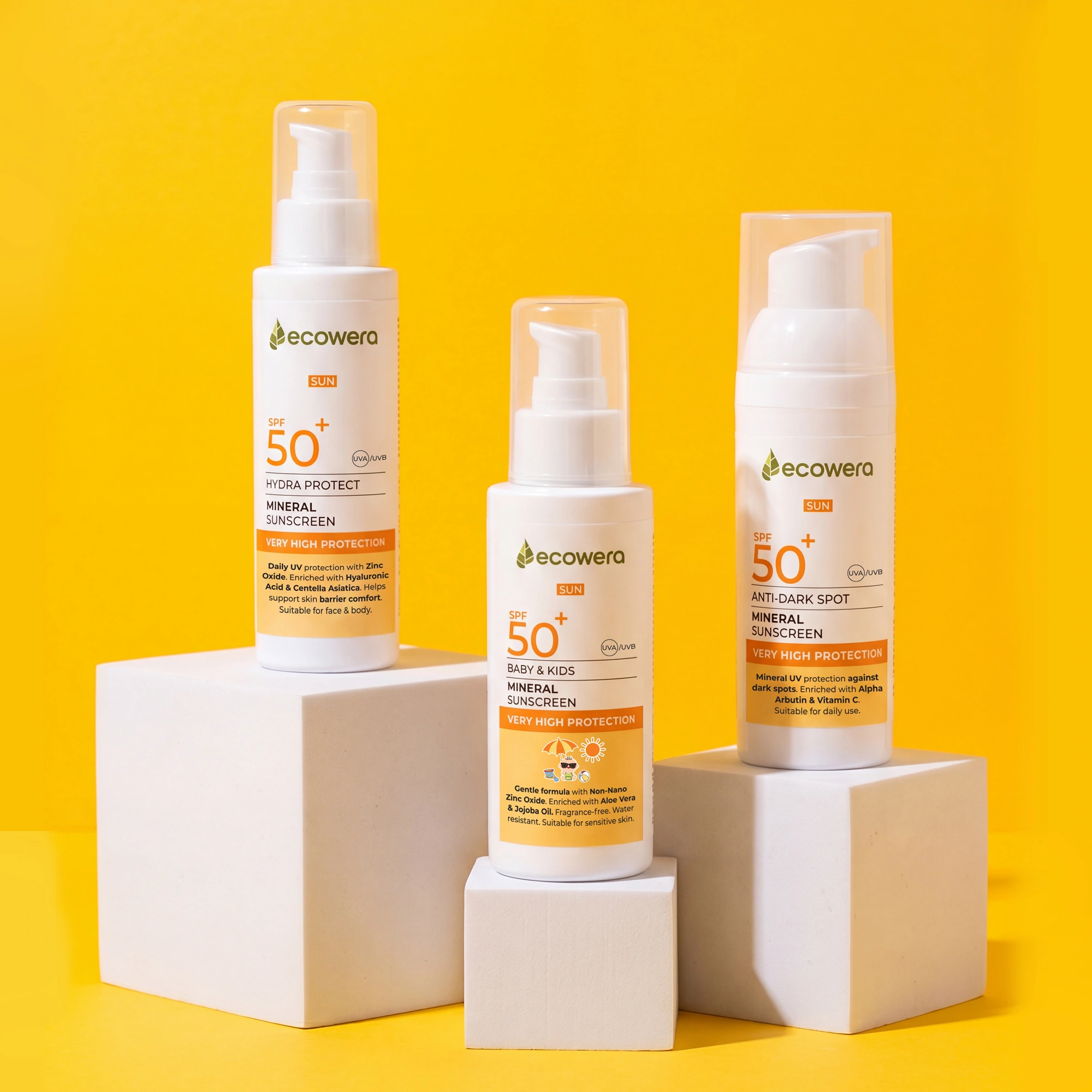Ecowera Baby & Kids SPF 50+ Bebek ve Çocuk Mineral Güneş Kremi 100 ml - 8