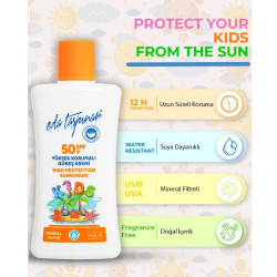 Eda Taşpınar Mineral Filtreli Yüksek Korumalı Çocuk Güneş Kremi Spf50 200ml - Eda Taşpınar (1)