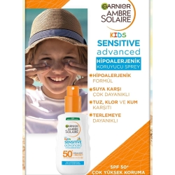 Garnier Ambre Solaire Sensitive Advanced Çocuk Güneş Koruyucu Sprey Spf50 150ml - Garnier (1)
